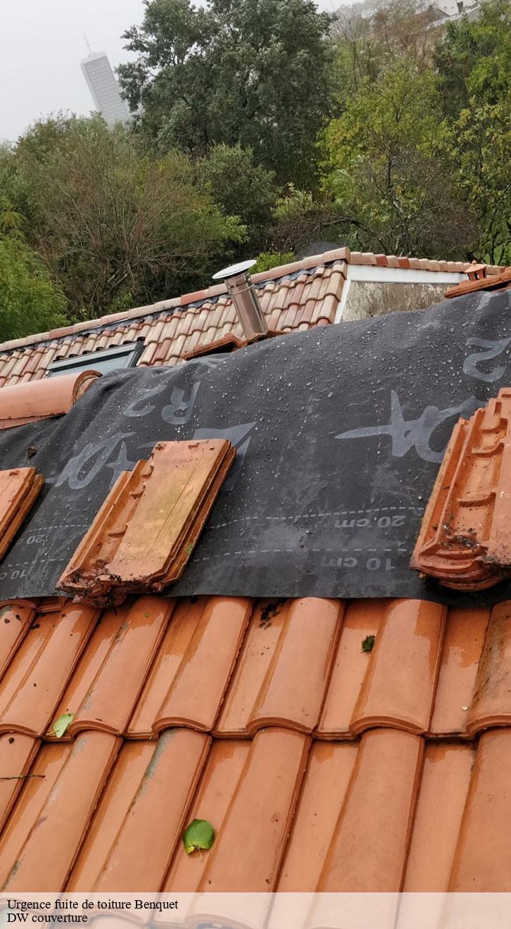 Urgence fuite de toiture